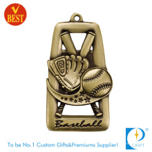 Qualitäts-kundenspezifisches Kupfer, das antike Goldbaseball-Medaille mit heraus höhlt